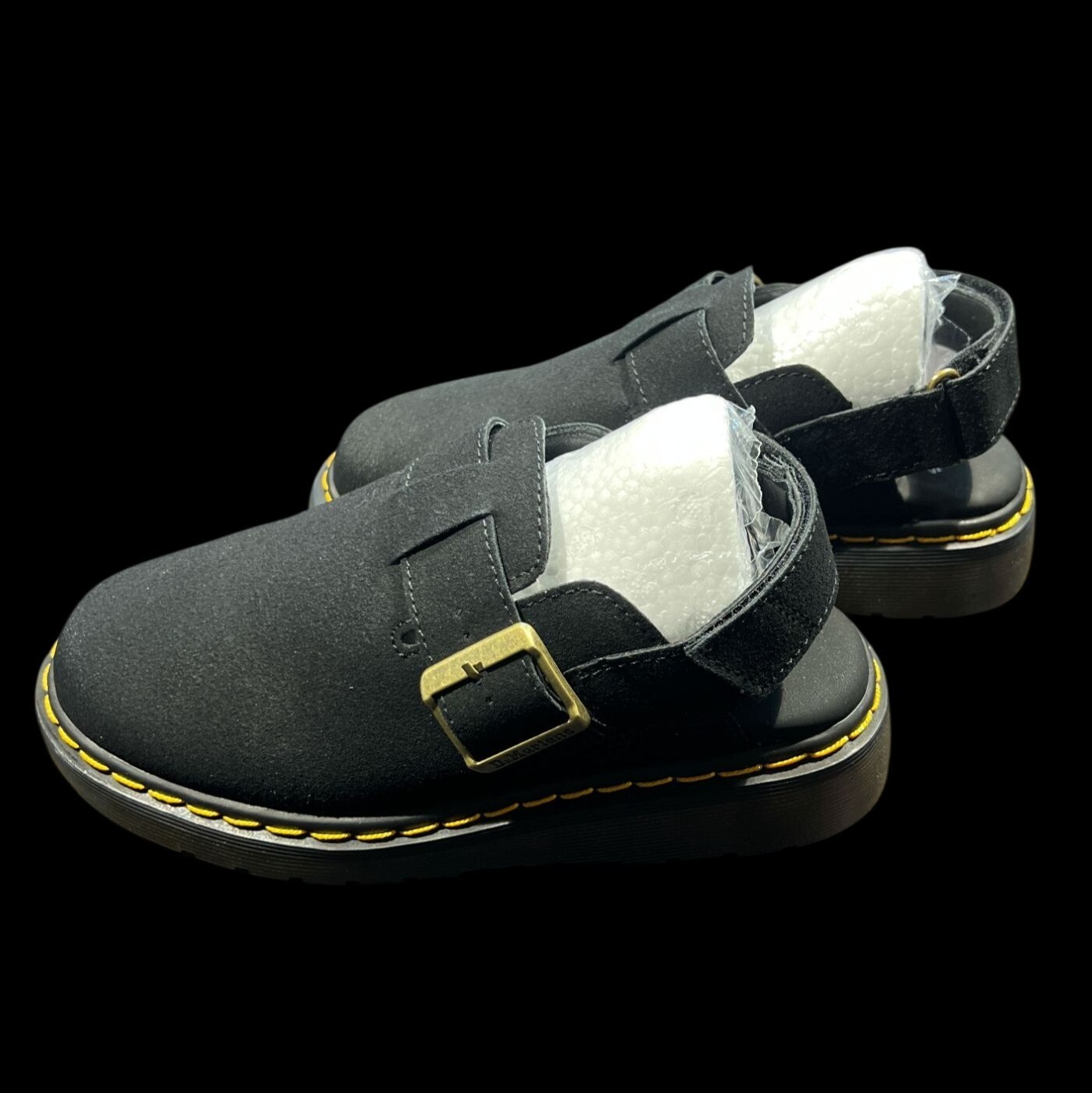 Dr Martens 1061 Slingback Mule Black Suede US 7 EU 38 New