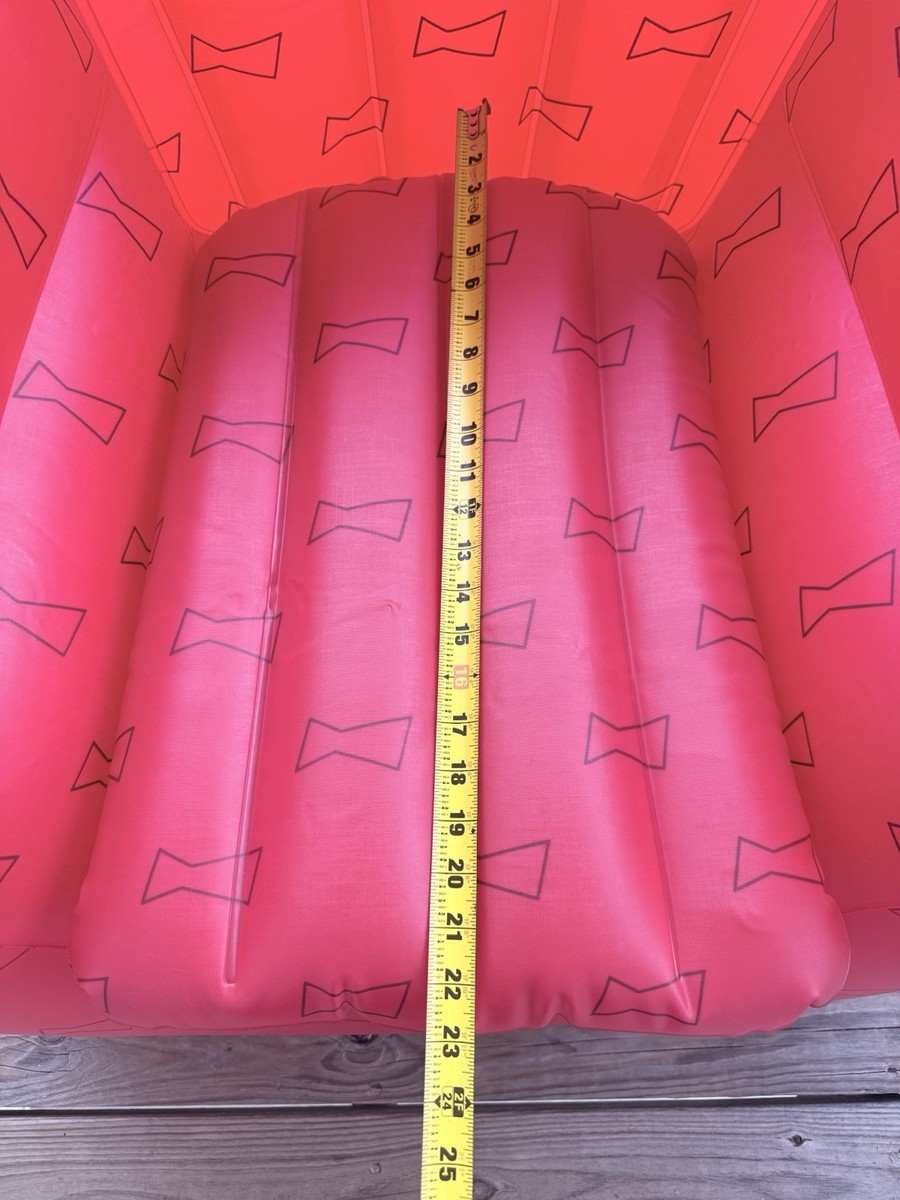 NEW Vintage Red Budweiser Huge Inflatable Cooler Chair Sofa 1990s