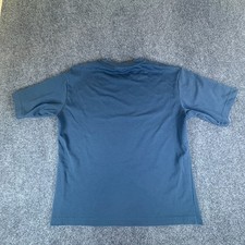 Uniqlo U Knitted T Shirt Mens Medium Navy Blue Short Sleeve Cotton Regular Fit