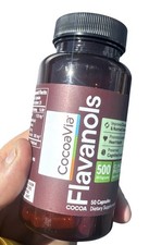 CocoaVia Flavanols 500mg 50 Capsules Cocoa Flavor Dietary Supplement exp 2028