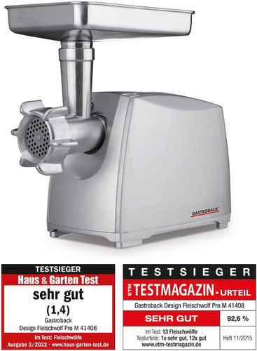 MY WAVE Tritacarne Elettrico Mwecpc-Chopper 450W In Acciaio Inox - Macchina Per Tritare Carne Con 3 Dischi E Funzione Inversa - 3
