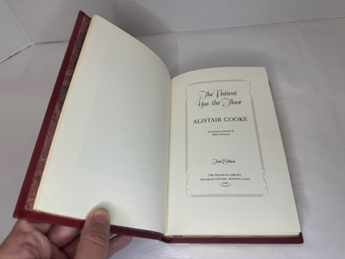 FRANKLIN LIBRARY/SIGNED FIRST ED The Patient has the Floor, Alistair Cooke VG - Picture 5 of 8