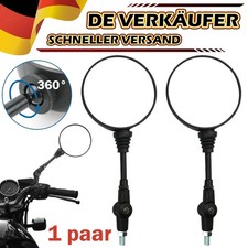 2 Stk. 360° Gewinde Universal Motorrad Rückspiegel Klappbarer Motorradspiegel DE
