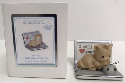 Precious Moments I Will Always Love You Cat On Keyboard Computer Mouse 142005