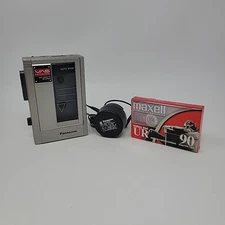Panasonic RQ-360 Vintage Cassette Recorder Voice Activated System w Cassette 