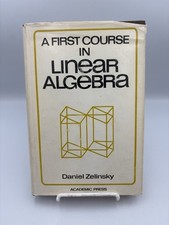 A First Course In Linear Algebra By Daniel Zelinsky (1968) Hardcover DJ