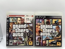 Grand Theft Auto IV 4 & GTA V 5 PlayStation 3 PS3 2 Game Bundle Missing 1 Map