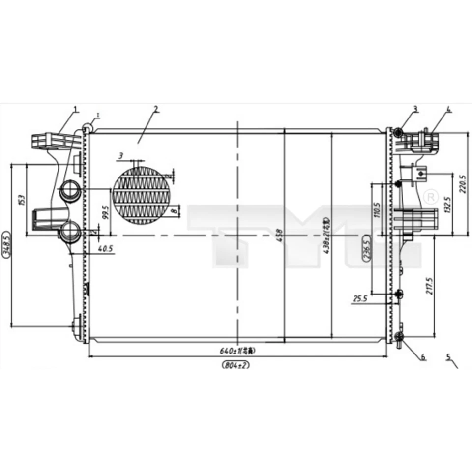 Refroidisseur Du Moteur D'Eau Convient pour Iveco Daily V Plat / Tracteur - Photo 1/1