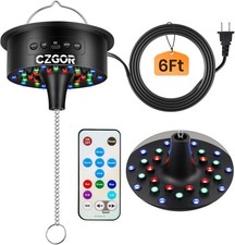 Disco Ball Motor with Light with Remote, Rotating 0/3/6/9/12/15 RPM Adjustabl...