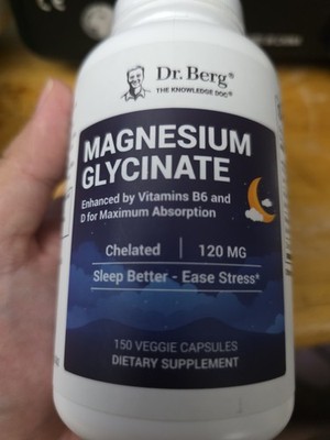 Dr. Berg Magnesium Glycinate with Vitamin D, B6 & Zinc - 150 Capsules