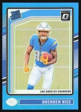 2024 Donruss Optic Aqua 283/299 Brenden Rice Rookie #213 GS1