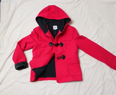 Rosa Roter Moschino Jeans Duffle Coat Twill Winter Jacke Pink 40 42