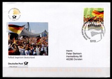 Fu&szlig;ball begeistert  Deutschland. FDC-Brief. Bonn. BRD 2012