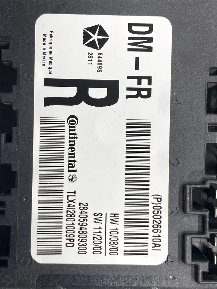 Chrysler 300 Dodge Charger 2012 fabricante de equipos originales diestro pasajero módulo de puerta 05026610A1 Foto 2 de 4
