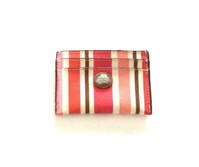 COACH Peyton Multi Stripe ID Card Case + FREE COACH  iPad Mini 2 Trifold Cover