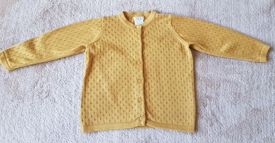 baby girl mustard cardigan