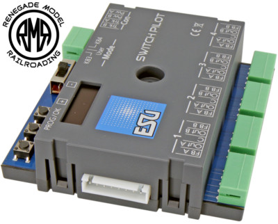 ESU 51830 SwitchPilot 3 - Controls 4 Snap Coil Switch Machines & 2 Servos