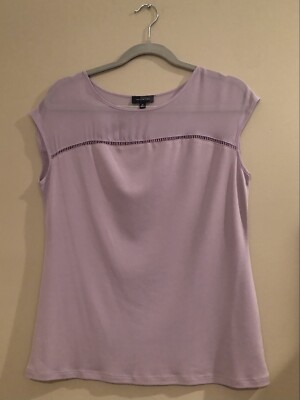 NEW Womens The Limited Purple Lavender Blouse Top Medium M 