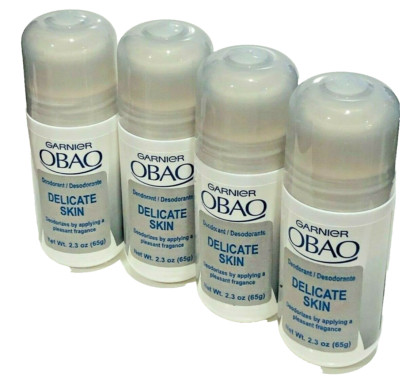 OBAO GARNIER DEODORANT DELICATE SKIN 2.3 OZ 4 PIECES (FOR MEN & WOMAN))
