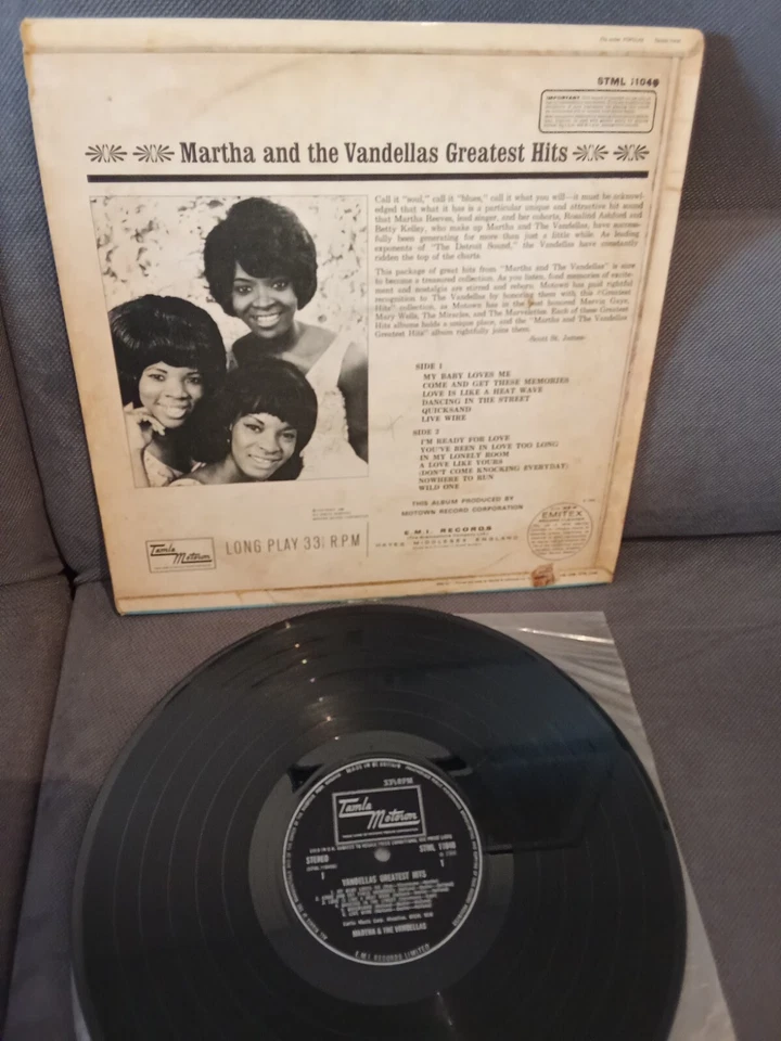 MARTHA AND THE VANDELLAS LP ORIG UK ISRAEL STEREO TAMLA MOTOWN  GREATEST HITS  - Bild 4 von 4