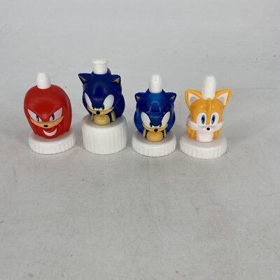 Good 2 Grow Toppers Sonic Tails Knuckles Lot Of 4