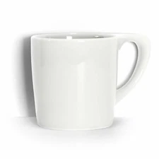 notNeutral LINO 10 oz Porcelain Coffee Cup | Single Mug (White)