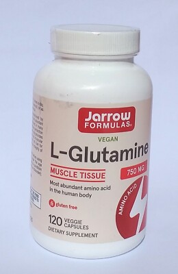 Jarrow Formulas L-Glutamine, 750 mg, 120 Veggie Caps