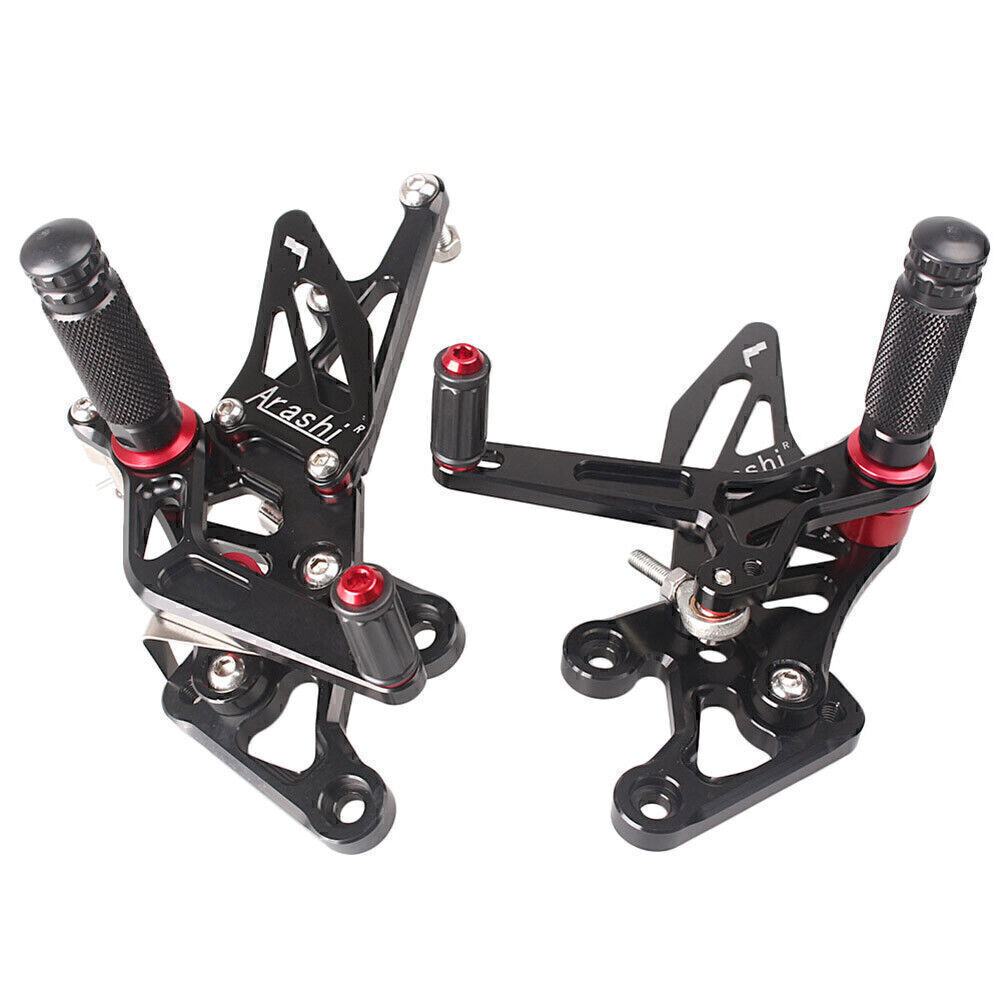 Adjustable Footpegs Rearsets For YAMAHA FZ8 20102013 FZ1 0614 Black