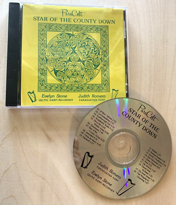 ParaCelt CD Star of the County Down Paraguayan Celtic Harp 20 Songs 1995 Rare