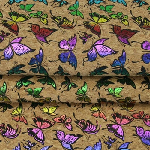 Natürliches veganes Leder strukturiert Kork Leder Stoff Materialien DIY Dekore Meterware - Bild 4 von 29