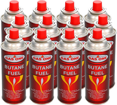#ad 12 Butane Fuel GasOne Canisters for Portable Camping Stoves $29.99