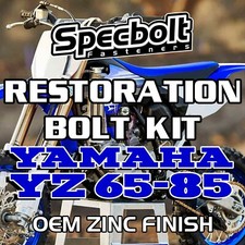 YZ65 YZ80 YZ85 Restoration Bolt Kit For Yamaha YZ 65 80 85 100 Specbolt OEM Zinc