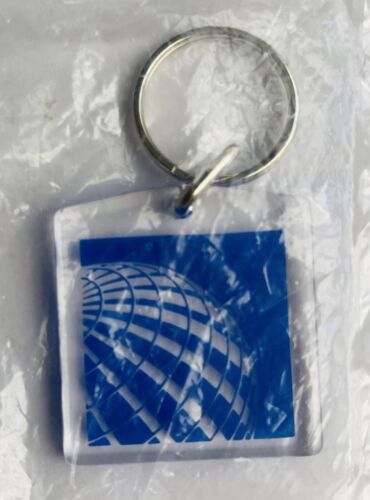 Continental Airlines Key Ring - Globe Logo - new in bag - Picture 2 of 2