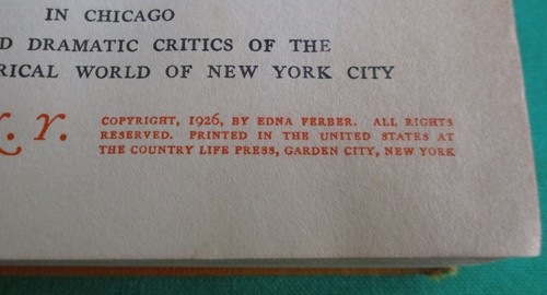 1926 Show Boat Edna Ferber Hardcover Book of The Month Club Selection Doubleday - Picture 12 of 20