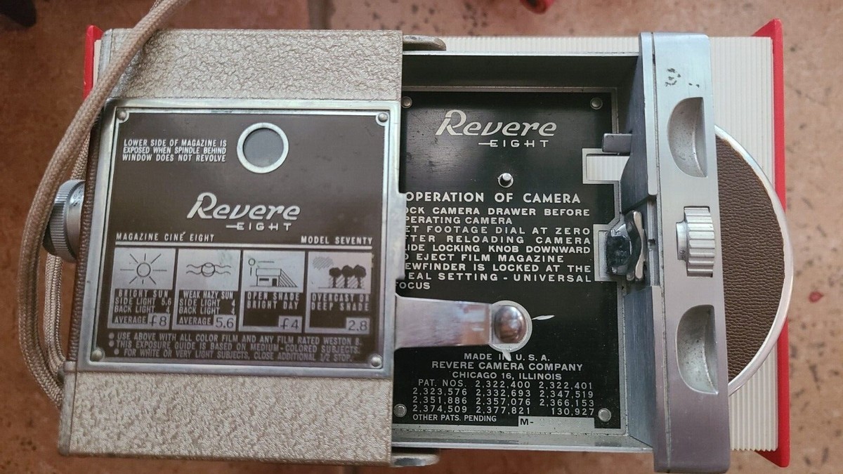 Revere Model 70 8mm Movie Camera Gorgeous piece of history!! | eBay