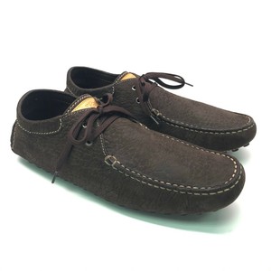 Louis Vuitton Masculina Marrom De Couro E Mocassim para dirigir sapatos/logotipo  W Eua 10 eu 44 | eBay