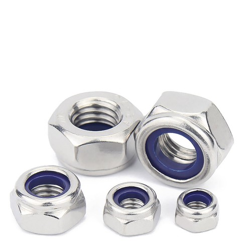 A2 Stainless Steel Nyloc Nylock Lock Hex Nuts DIN 985 Fine Pitch M6 - M20 - Picture 4 of 16