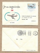 ANGOLA PORTUGUESA  COVER STAMP COMMEMORATIVE 1o VOO LUANDA -LISBOA 1972 - RARE