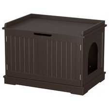 Cat Litter Box Enclosure Hidden Cat Washroom Furniture Cat House Table Brown