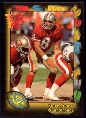 Steve Young 1991 Wild Card Premier Edition #86 San Francisco 49ers