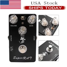 Upgraded Pro Co RAT Overdrive Distortion Fuzz Boost LM308 Guitar Effects Pedal