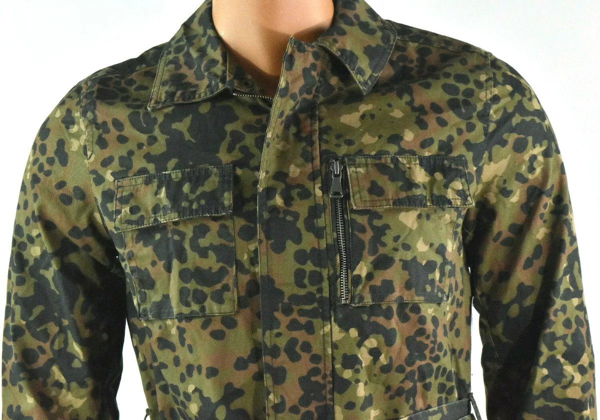 INC International Concepts Mens Camo Field Jacket S M New Green