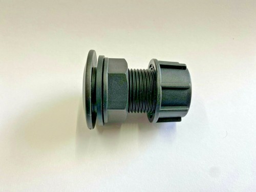 Plastic Boss Bulkhead Fitting IBC Water Storage Tank Outlet With Gasket and Cap - Picture 2 of 8