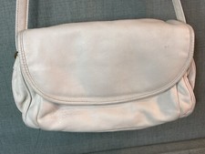 Stone Mountain White Leather Zip Close Pocket...