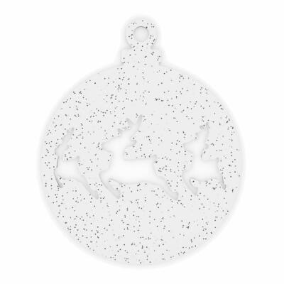Koziol Virgin White X-Mas Deer Weihnachtsdeko Deko Figur Weihnachten Transparent