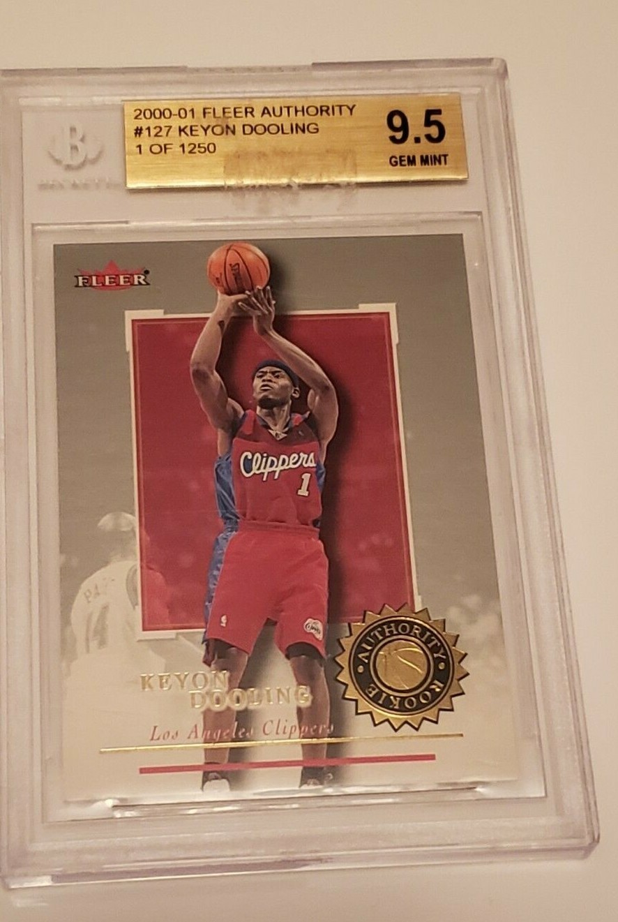 2000-01 Fleer Authority Rookies 1 of 1250 Keyon Dooling #127 BGS 9.5 Beckett