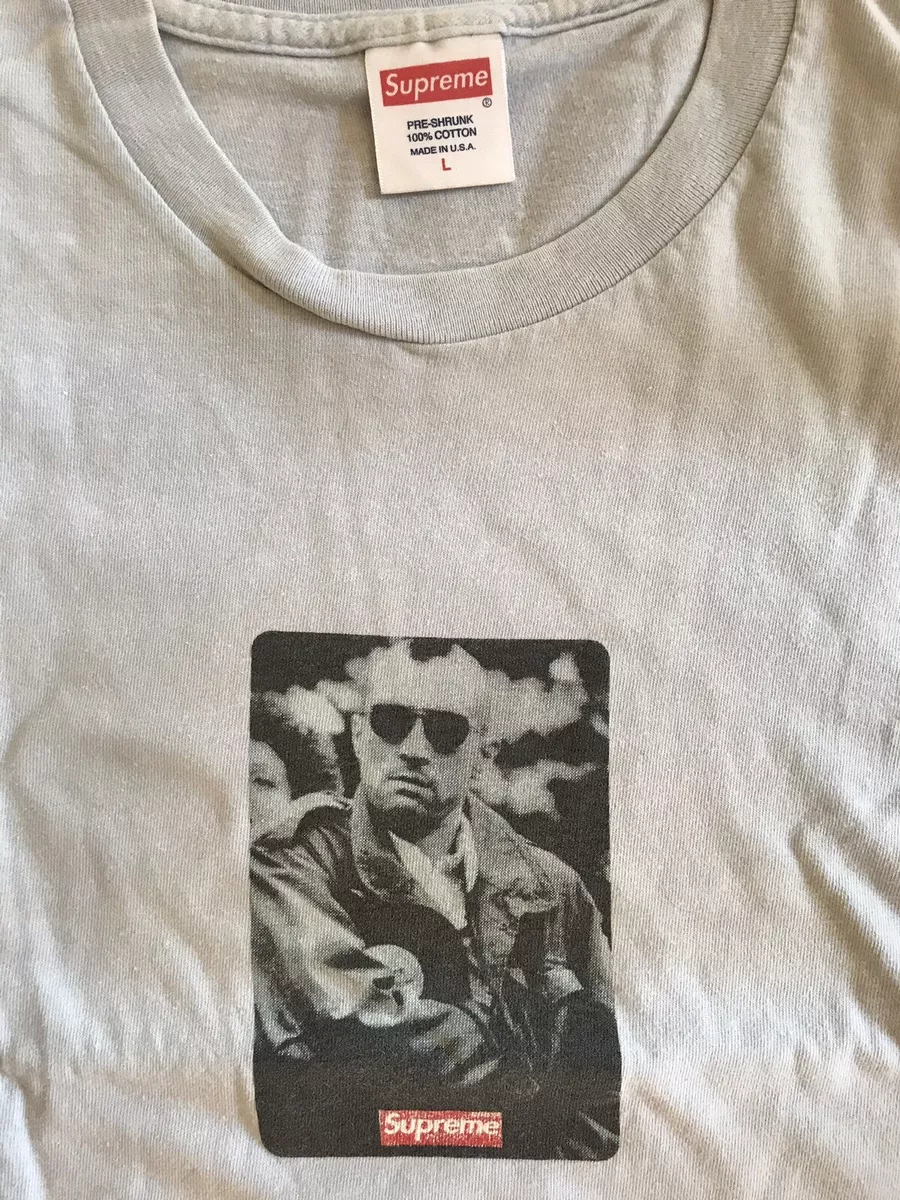 Supreme Motorista de Táxi Azul Bebê 20th Ann Tee T-shirt SS14 Robert De  Niro Tamanho L