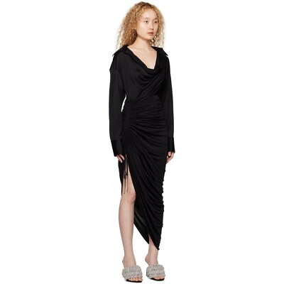 navy blue dress for baby girl Asymmetric Long-sleeve Dress by Alexander Wang main image 1