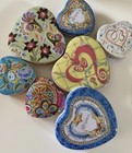 Brighton - Key Fob And 7 Jewelry Boxes. 4 Small And 3 Large-Heart Shaped. — photo 1
