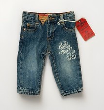 Osh Kosh B Gosh Infant Boys Classic Denim Blue Jeans Easy Adjust Waist 6M NWT